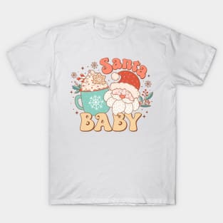 Santa Baby Vintage Retro Classic Santa Claus T-Shirt